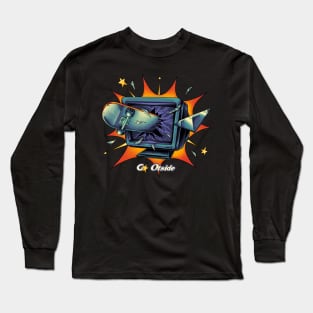 Skate Board & Television Long Sleeve T-Shirt